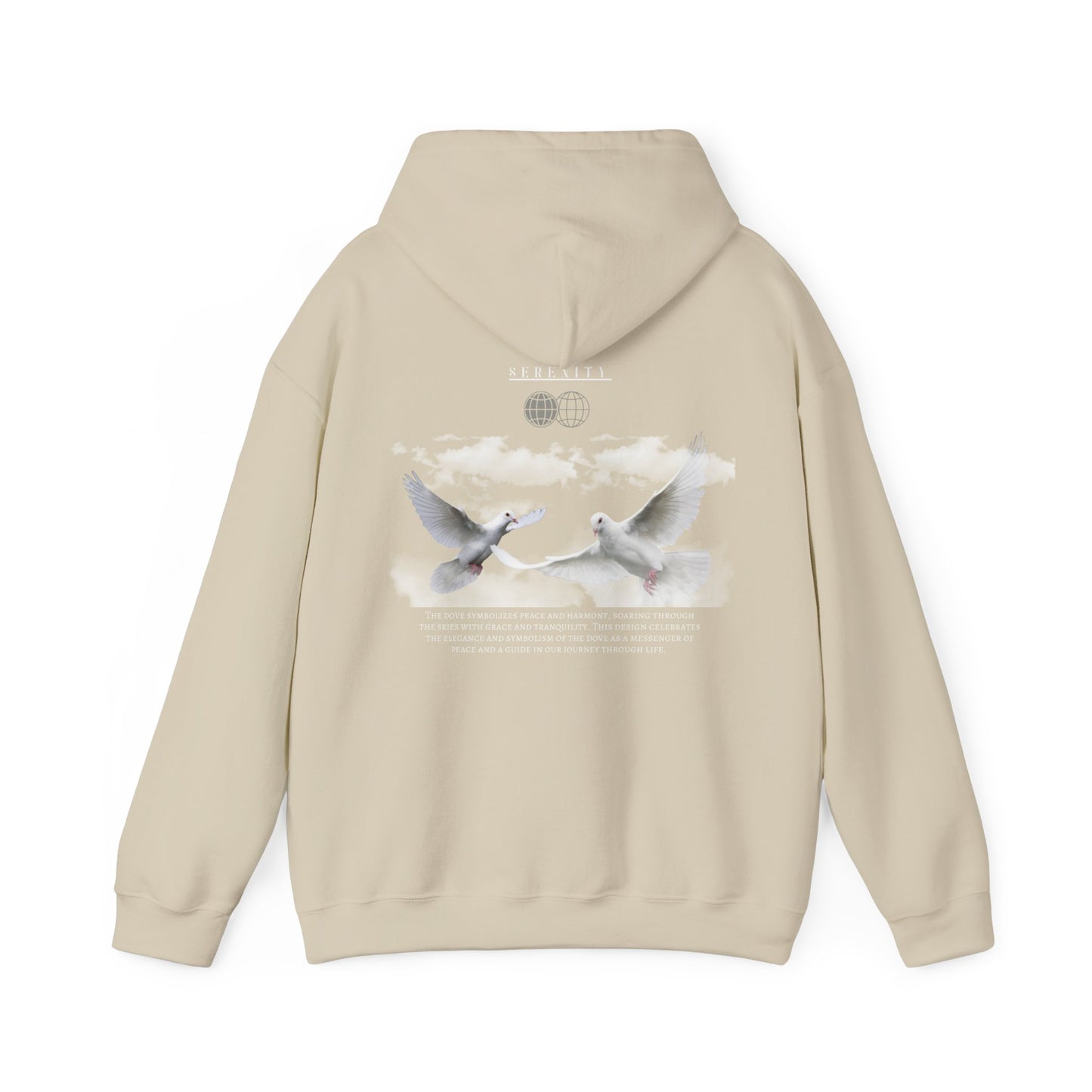With Dove Love Unisex Heavy Blend Hoodie - Casual Comfort for Everyday Style
