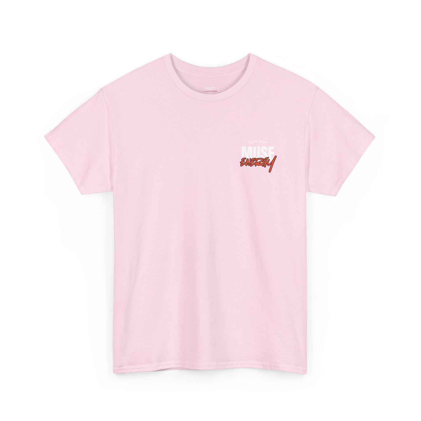 Muse Energy Unisex Heavy Cotton Tee - Casual Wear, Street Style, Gift for Him/Her, Everyday Comfort, Graphic Tee