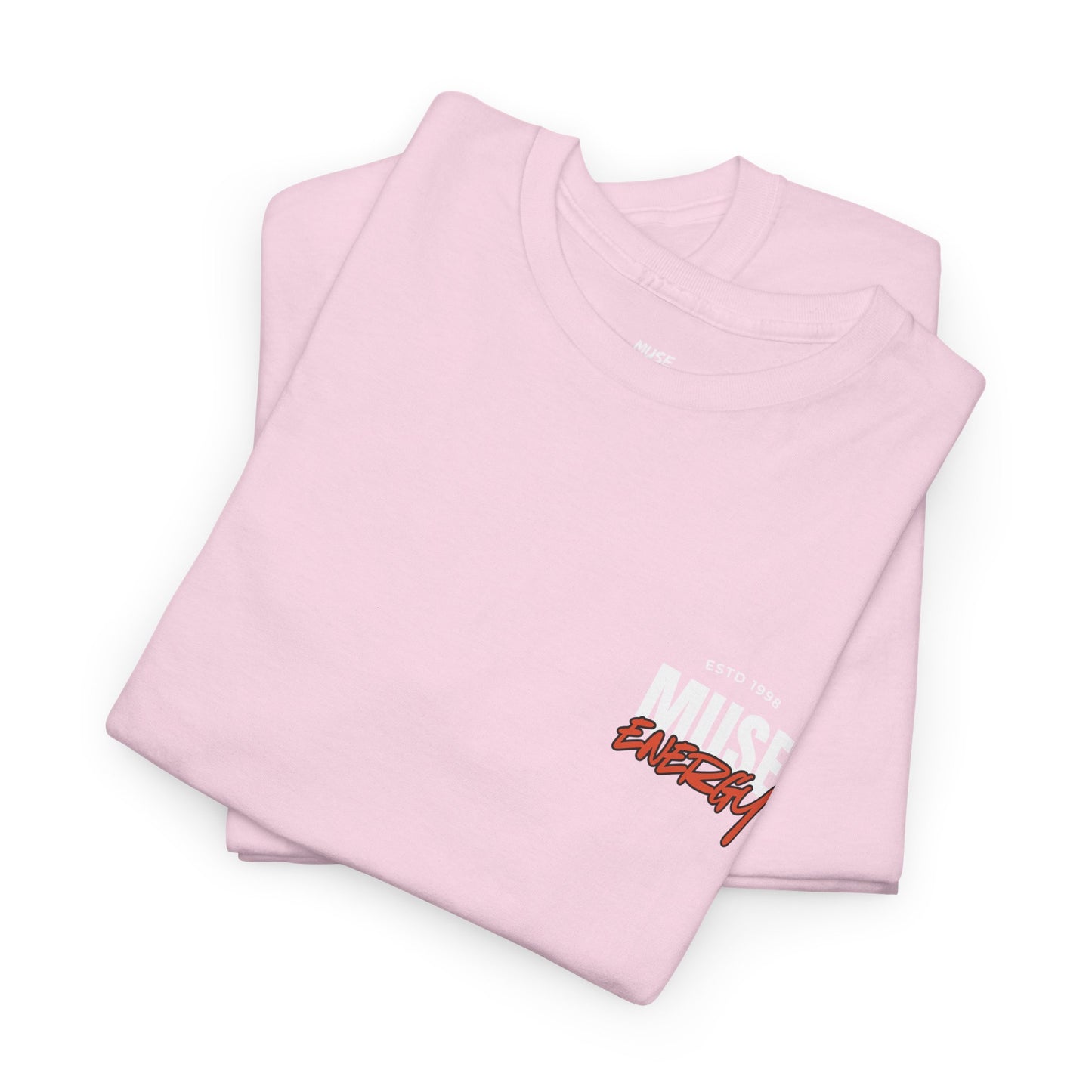 Muse Energy Unisex Heavy Cotton Tee - Casual Wear, Street Style, Gift for Him/Her, Everyday Comfort, Graphic Tee