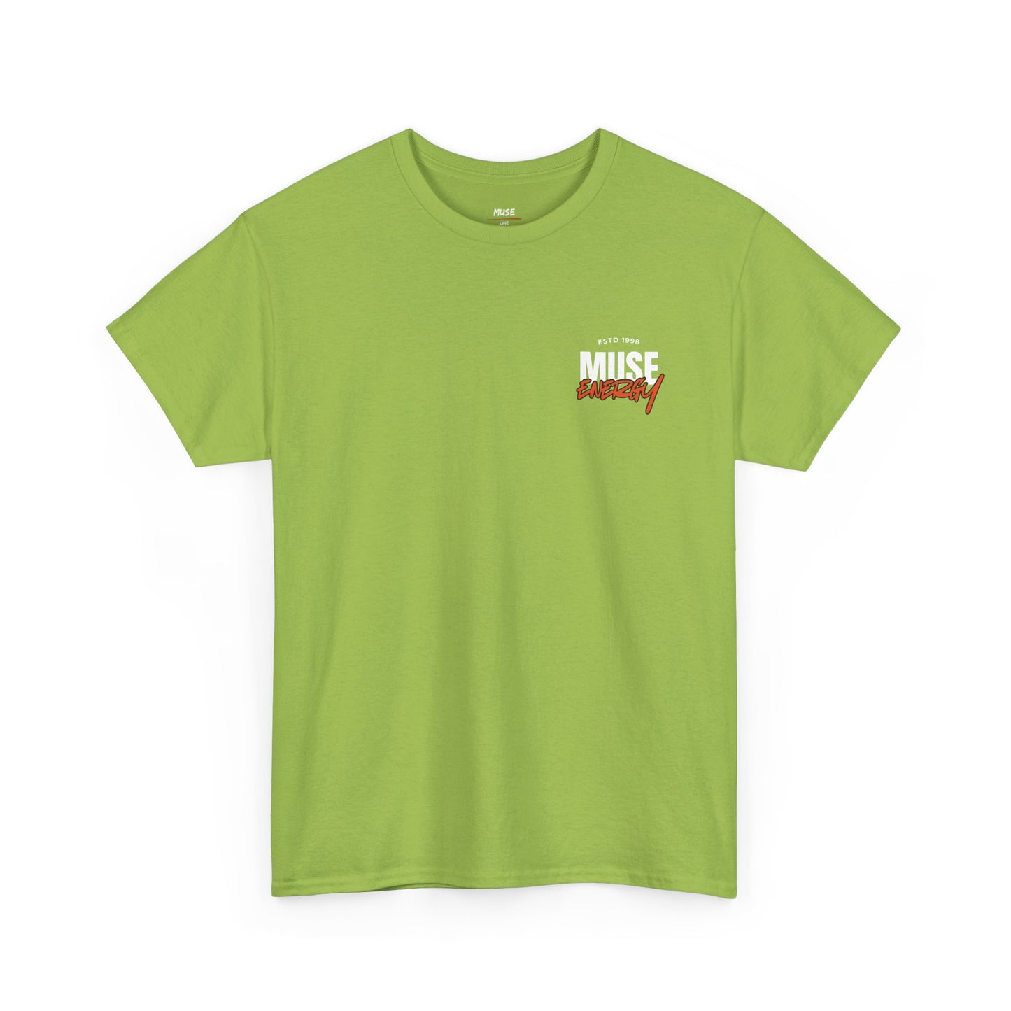 Muse Energy Unisex Heavy Cotton Tee - Casual Wear, Street Style, Gift for Him/Her, Everyday Comfort, Graphic Tee